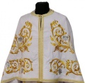 Облачення священника грецький крій, вишите на габардині, вишивка "Троянда" з пришивним галуном