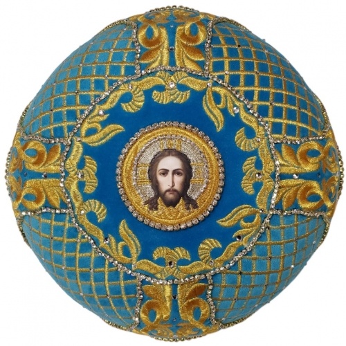 Митра "Сітка" голубая