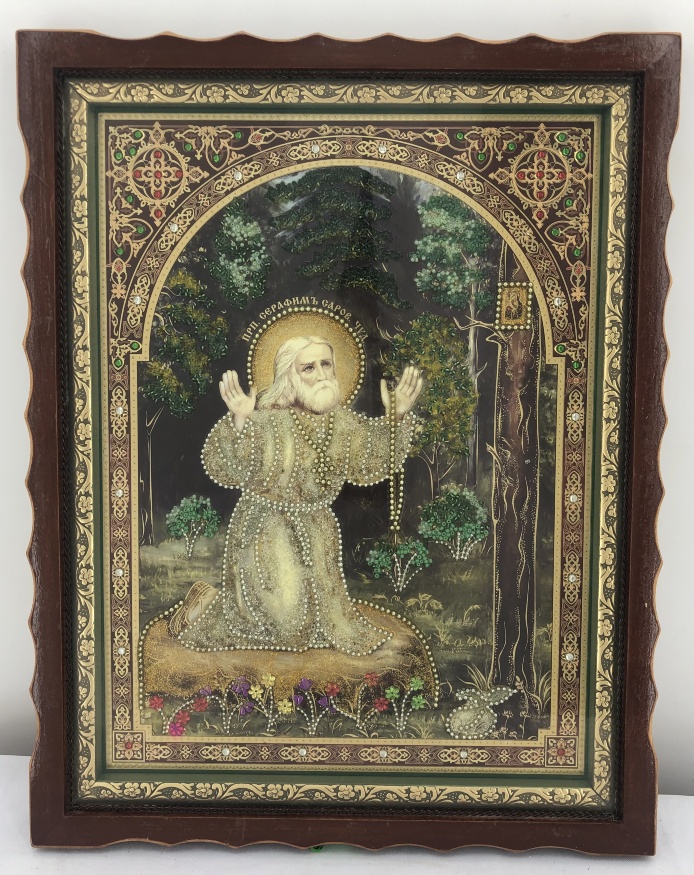 Ікона прп. Серафим Саровський 36х46