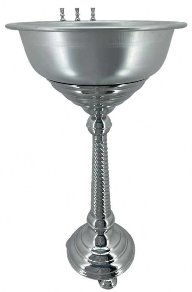 Купіль для хрещення, Ф40 (висота 87см. миска нержавійка) 10л