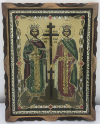Ікона рівноап. Костянтин та Олена 36х46