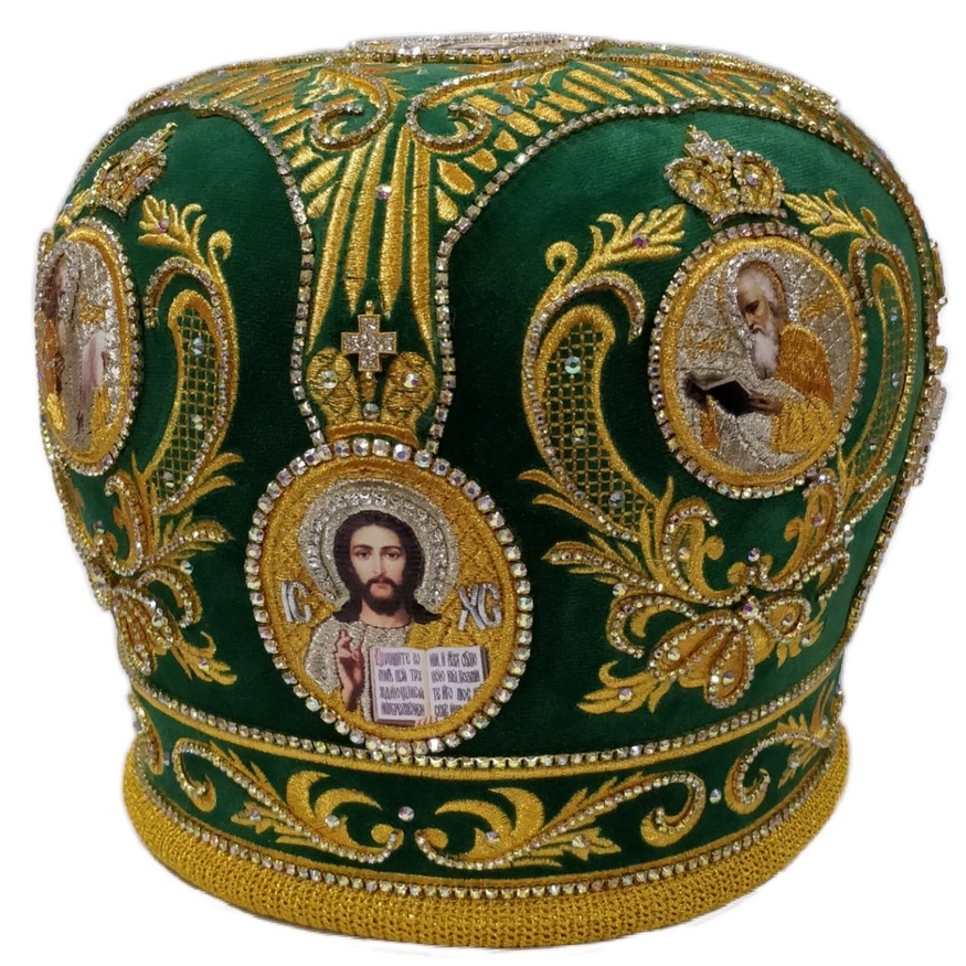 Митра "Корона" зелена