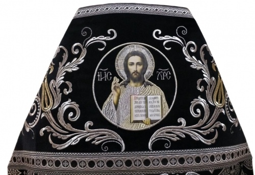 Облачення священника комбіноване з парчі "Флоровський хрест", з вишитим опліччям, Вишивка "Нова вишивка"