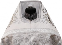 Облачення священника комбіноване з парчі "Флорівський хрест", з вишитим опліччям, Вишивка "Нова вишивка"