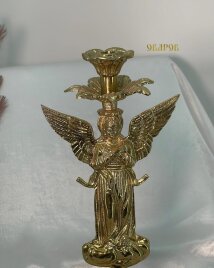 Підсвічник Ангел, латунь, 36х15см №7 - 1