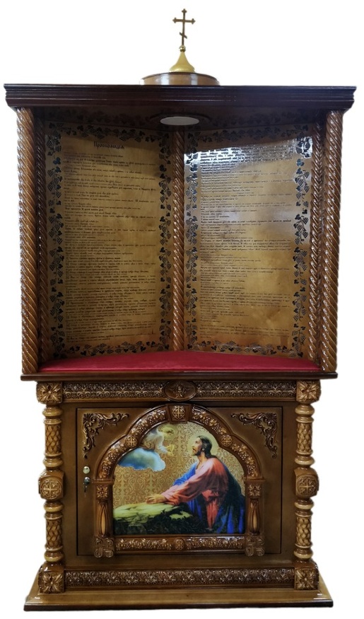 Жертовний кіот, кутовий 130х55см (висота 230см)