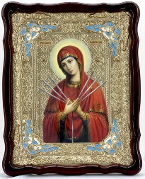 Ікона Богородиці "Семистрільна" 62х49