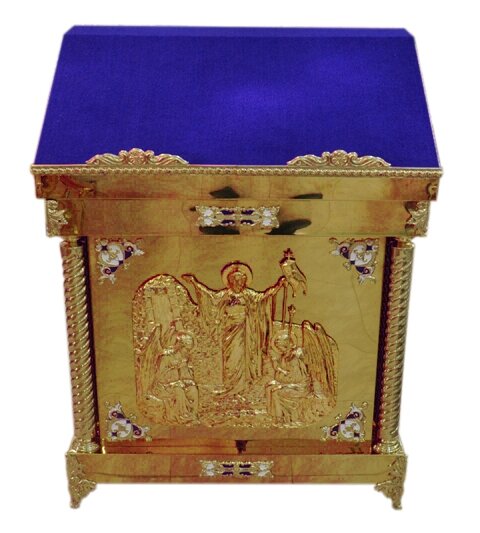 Аналой центральний (Воскресіння), 90х60см, (Висота 116-94см)