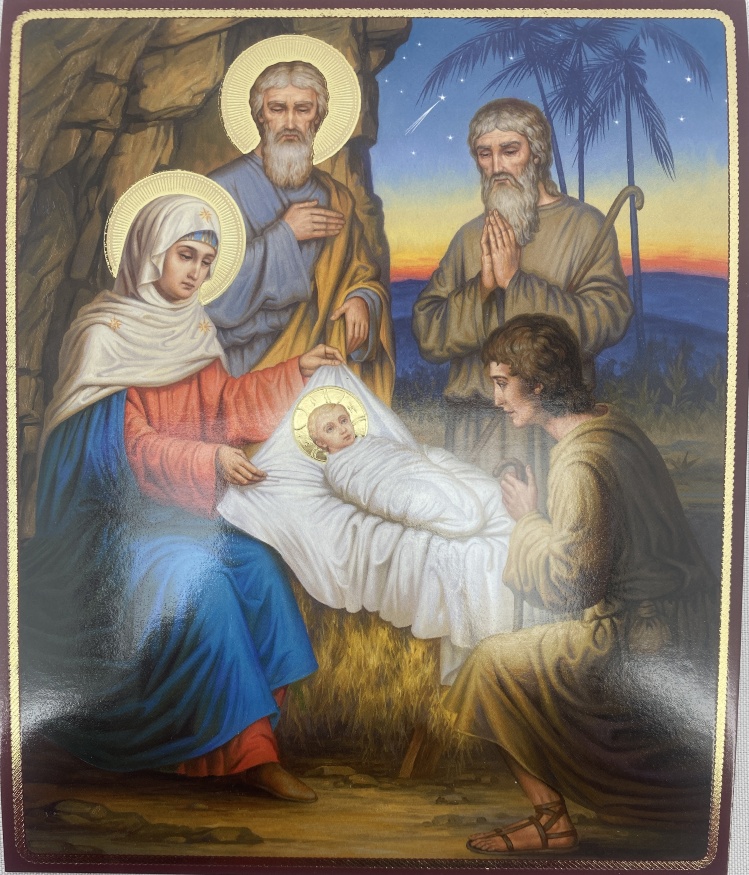 Ікона Різдво Христове (кос.) 15х18см 