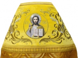 Облачення священника комбіноване з парчі "Києвский хрест", з вишитим опліччям, Вишивка "Нова вишивка"