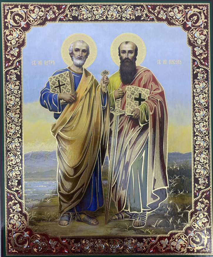Ікона св. Петро та св. Павло 24х20см