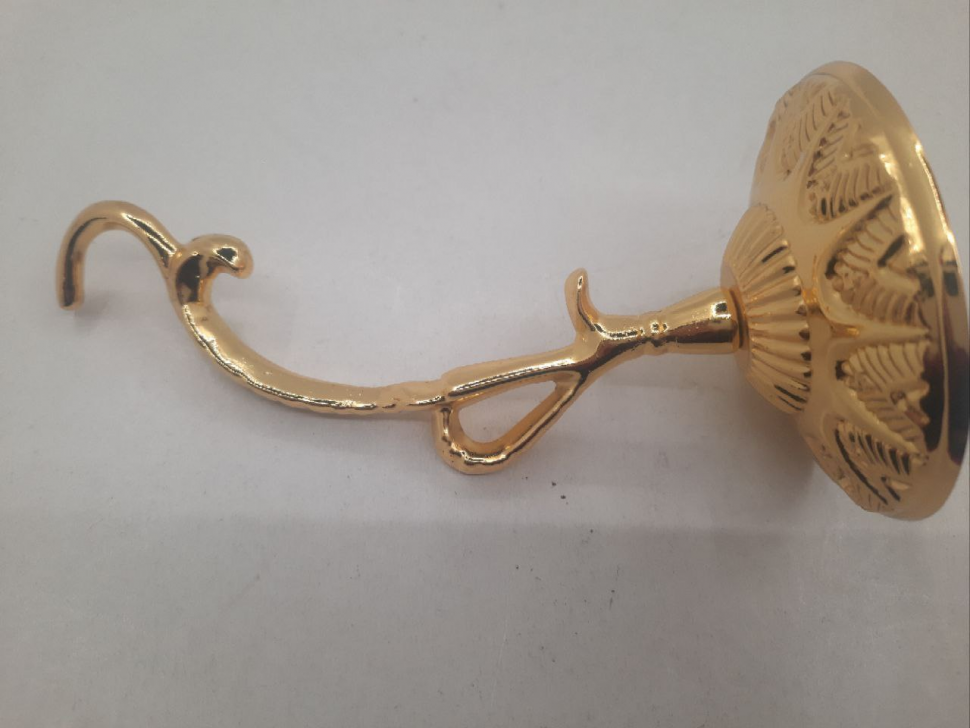 Кронштейн для підвісної лампади Ф7см довжина 13см (Кит, зол)