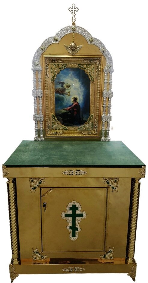 Жертовний кіот (малий хрест), з іконою 80х100 (висота 98,5-220см)