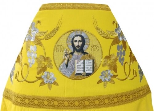 Облачення священника, вишите на габардині, вишивка "Лілія" з пришивним галуном