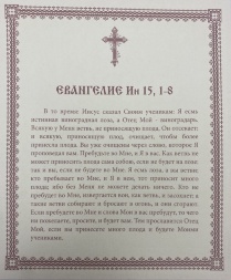 Ікона Христос Лоза Істинна 15х18см 