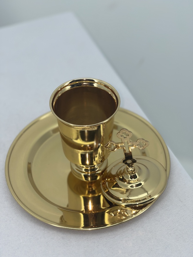 Флакон для єлею Ф16 (позолота, висота 14см)