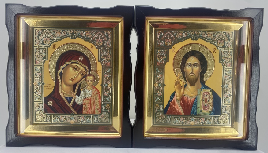 Ікони "Вінчальна пара" (Візантія зол.) 31х28см