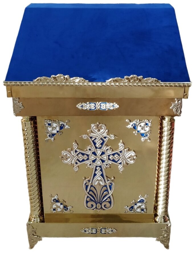 Аналой Центральний, (хрест великий) 90х60см, (Висота 116-94см)