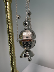 Кадило шестигранне, без емалі, з дзвіночками