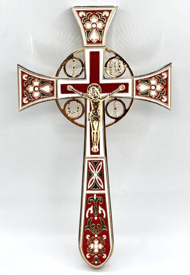 Напрестольний хрест, емаль, розмір 32х18,5