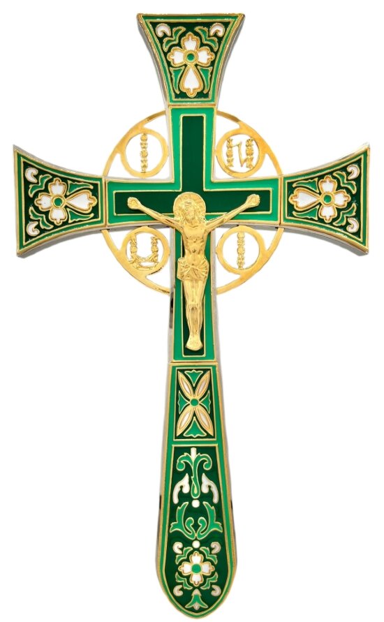 Напрестольний хрест, емаль, розмір 32х18,5