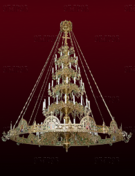 Панікадило 5-ярусне на 76 свічок з хоросом на 12 свічок №59