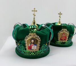 Вінці (пара) Ф20см висота 25см (кольоровий булат)