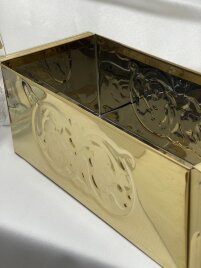 ПІдставка під огарки (булатна, з тисненням) 30х14см