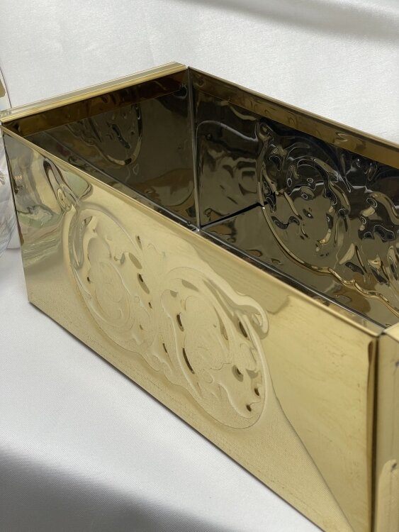 ПІдставка під огарки (булатна, з тисненням) 30х14см