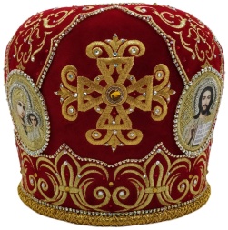 Митра "Хрест №2" Червона