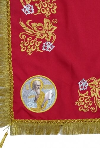 Накидка "Колос" з Євангелістами, з дорогою бахрамою