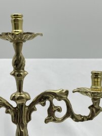 Підсвічник настільний, на 3 свічки, латунь, 33,5х25 №12 - 1