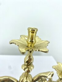 Підсвічник настільний, на 3 свічки, латунь, 33,5х25 №12 - 1