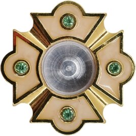 Капсула з емаллю Ф5см бел.ем.зел.кзол