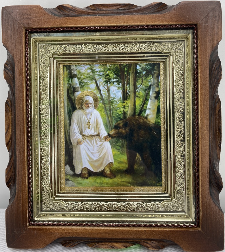 Ікона св. преп. Серафим Саровський (М.) 19х17 