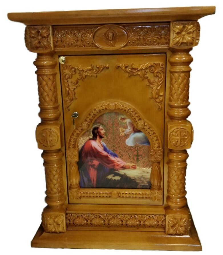 Жертовник дерев&#039;яний, кутовий 100х85см (висота 101см)