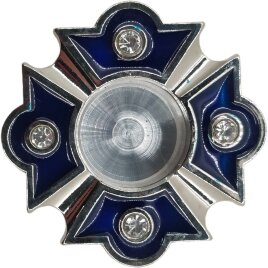 Капсула з емаллю Ф5см син.ем.бел.кср