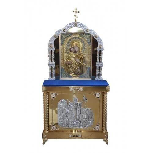 Кіот на 2 колони з іконою Богородиці Володимирська (ікона)