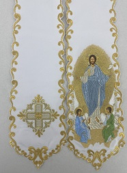 Закладка з вишитим ліком Воскресіння Господнє