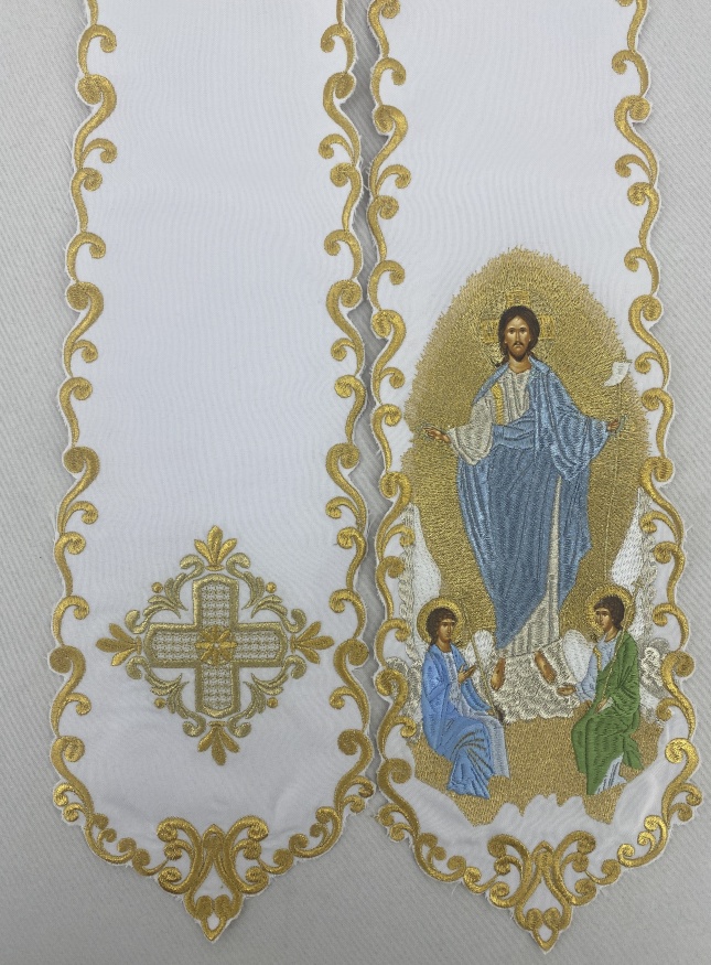 Закладка з вишитим ліком Воскресіння Господнє