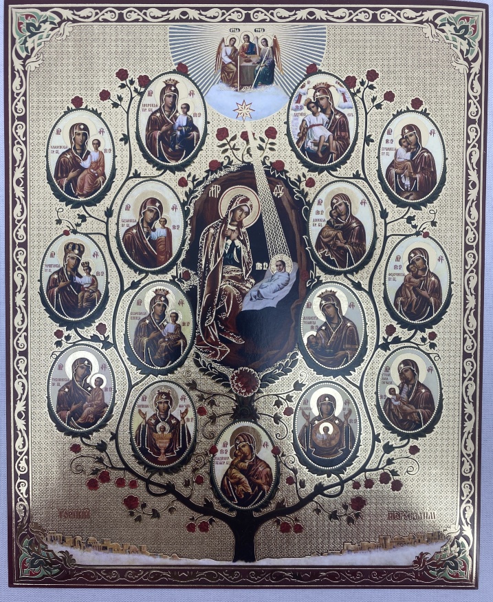Ікона Дерево Богородиці 24х20см