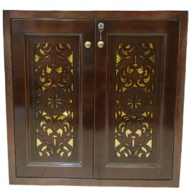 Жертовник дерев'яний, кутовий 90х80см (висота 90см)