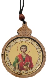 Підвіска кругла з іконою 7,8х6см