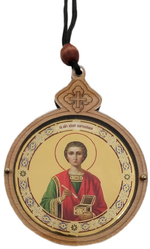 Підвіска кругла з іконою 7,8х6см