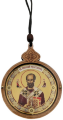 Підвіска кругла з іконою 7,8х6см