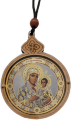 Підвіска кругла з іконою 7,8х6см