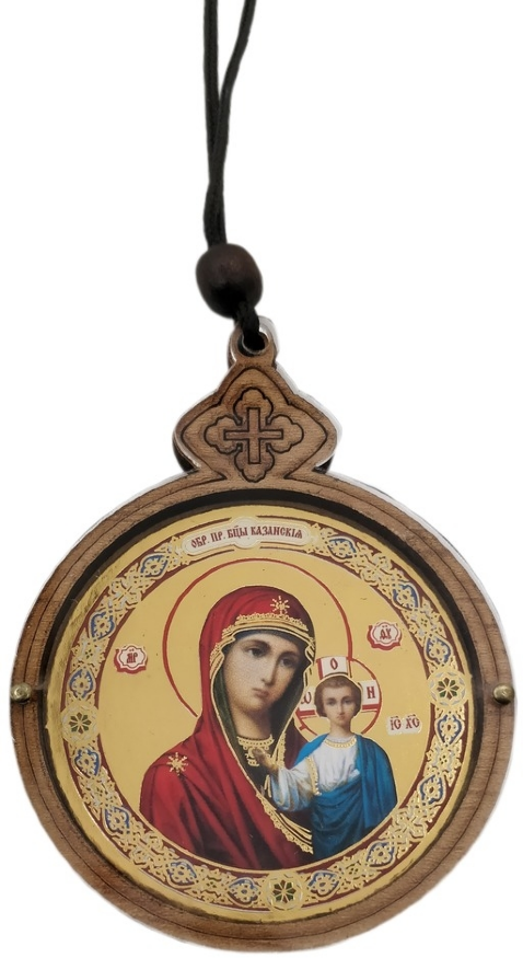 Підвіска кругла з іконою 7,8х6см