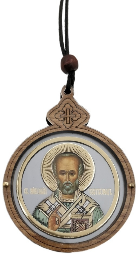 Підвіска кругла з іконою 7,8х6см