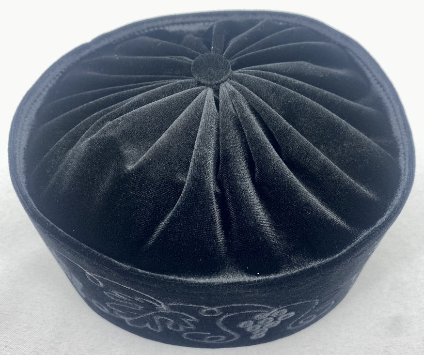 Скуфія грецька оксамитова, з вишивкою "виноград" 