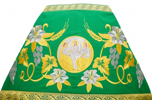 Облачення священника, вишите на габардині, вишивка "Лілія" з пришивним галуном